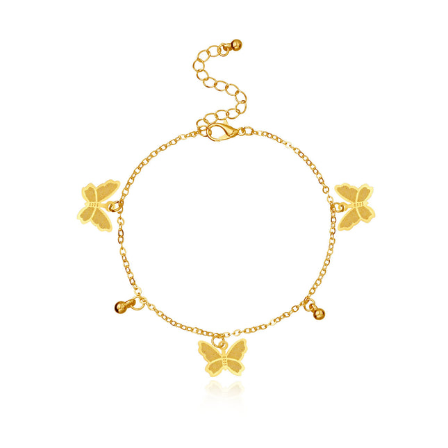 Butterfly Charms Anklets Chain Jewelry