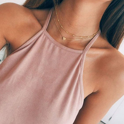 Layer Chain Choker Necklace for Women