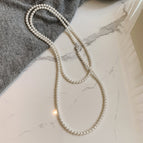 6mm Glass White Pearl - Long120cm
