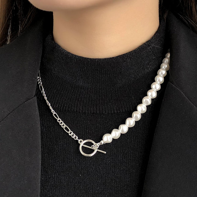 OT Buckle Choker Necklace Jewelry Women