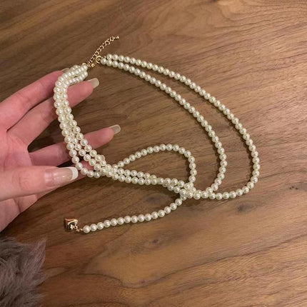 New Design Wedding Pearl Necklace Party Choker Heart Charm - FASHION SHEGOODS LLC