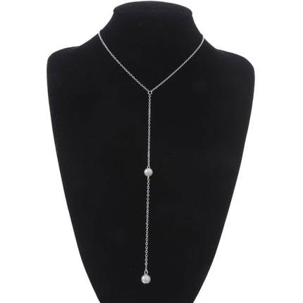 Pearl Pendant Chain Necklace