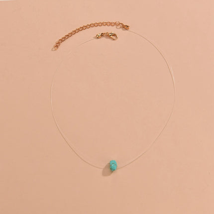 Irregular Natural Turquoise Stone Necklaces
