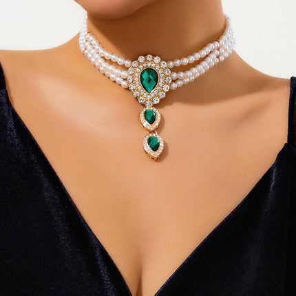 Pearl Necklace and Bracelet Set Pearl Jewelry for Bride Jewelry