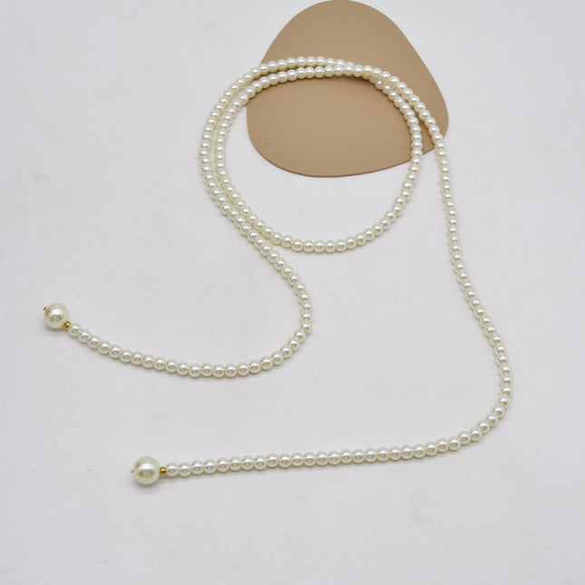 Long Multi-layer Pearl Sweater Chain Necklace - FASHION SHEGOODS LLC