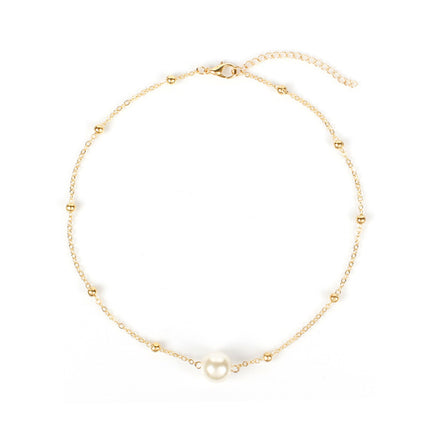 Pearl Bead Chain Necklace