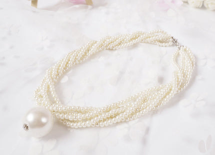 Multi-Layer Beaded Layer Pearl Necklace