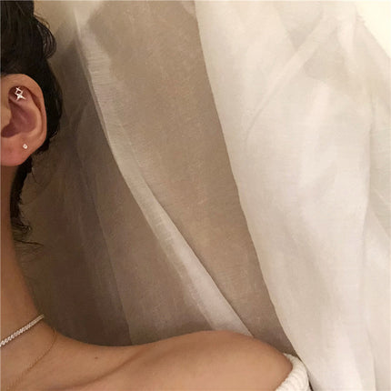 Inlaid Crystal Rhinestone Star Earrings - FASHION SHEGOODS LLC