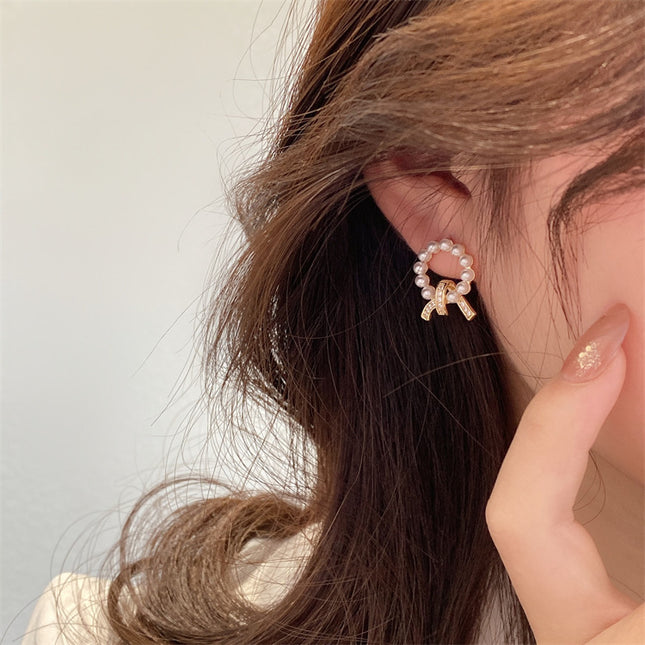 Vintage Rhinestone Stud Earrings for Women