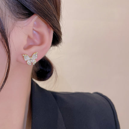 Opal butterfly Earrings - FASHION SHEGOODS LLC