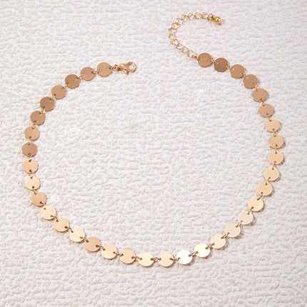Dainty Coin Chain Chokers Necklace