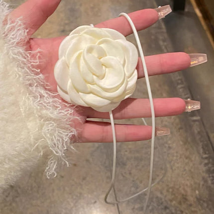 Creative Handmade Rose Flower Necklaces Long Wax Rope