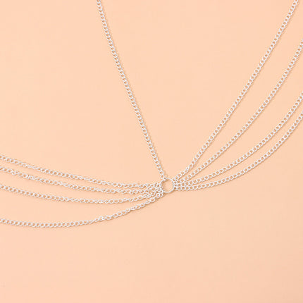 Simple Tassel Headpiece Chain Bridal Forehead Hair Accessories