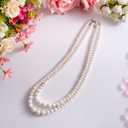 Multi-Layer Pearl Statement Bridal Choker Necklace for Wedding Party Jewelry - FASHION SHEGOODS LLC