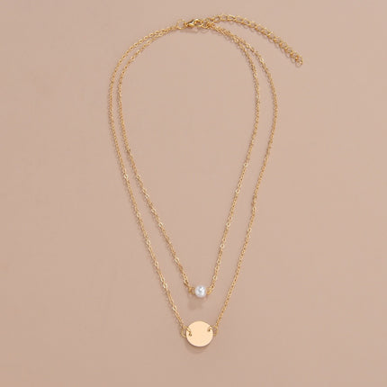 Women Imitation Pearl Chain Necklace