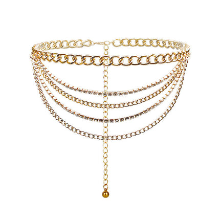 Retro Geometric Chain Waist Body Chain Women Sexy