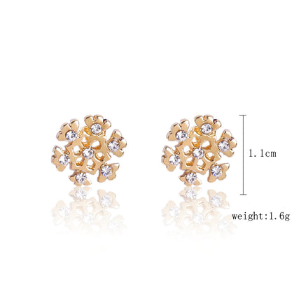 Rhinestone Snowflakes Earring