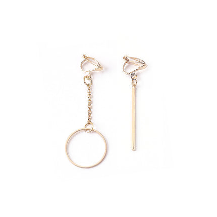 Geometric Triangle Tassel Earrings