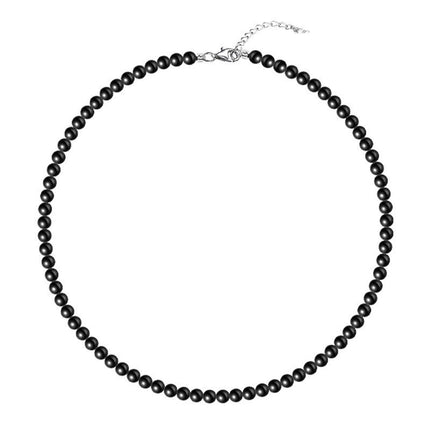 Retro Black Pearl Necklace