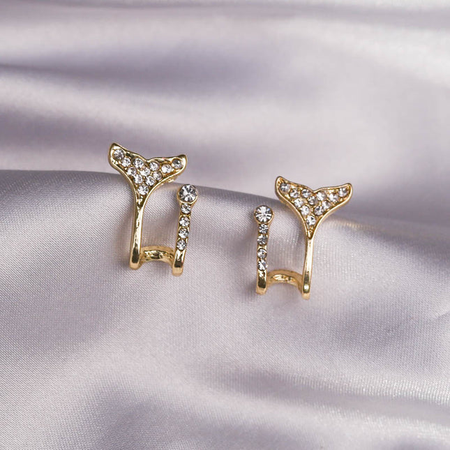 Rhinestone Mermaid Tail Earring