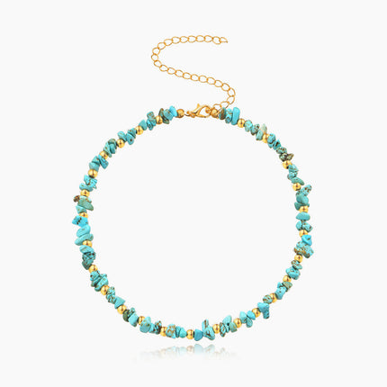 Irregular Natural Stone Beaded Necklace