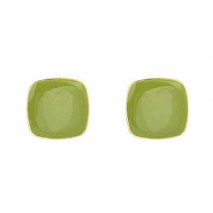 Green Square Earrings - FASHION SHEGOODS LLC