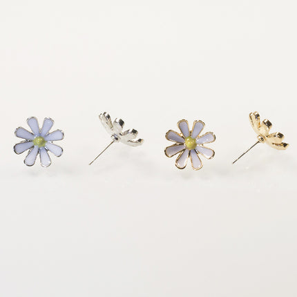 Bee flower stud earrings set