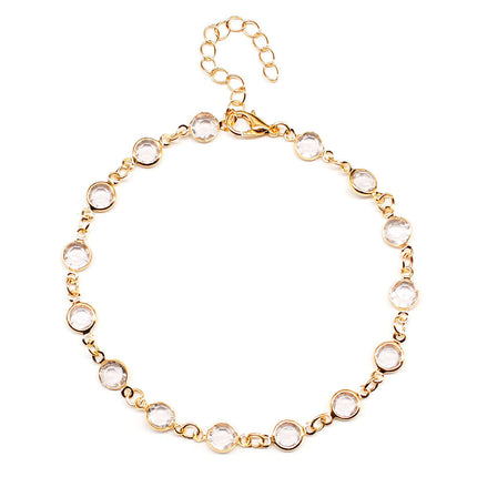 Crystal Stone Chain Anklet Jewelry