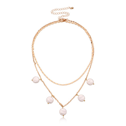 Multi-Layer Pearl Necklace for Women