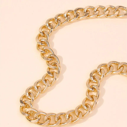 Hip Hop Chunky Cuban Link Chain Necklace for Women - FASHION SHEGOODS LLC