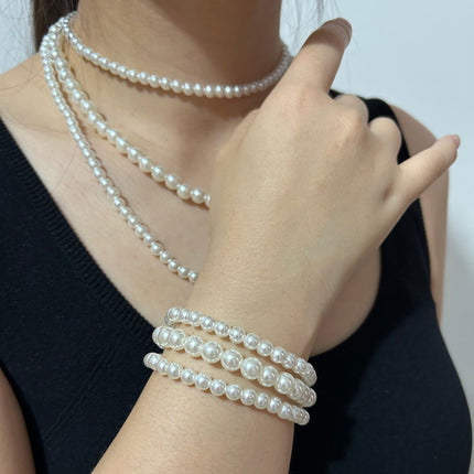 Imitation Layer Pearl Necklace for Women - FASHION SHEGOODS LLC