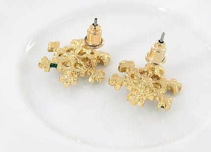 Christmas Enamel Snowflake Earring