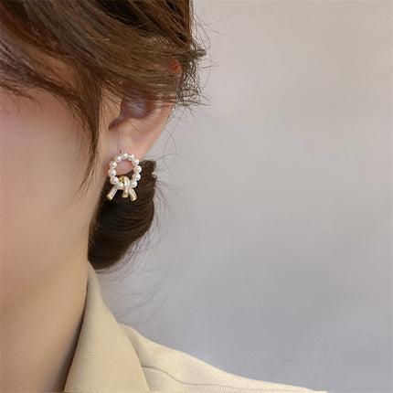 Vintage Rhinestone Stud Earrings for Women