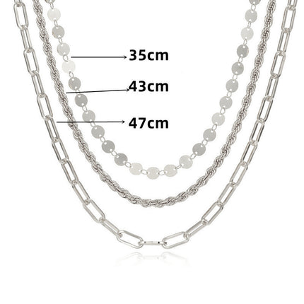 Multi-layer Chain Necklace for Women - FASHION SHEGOODS LLC
