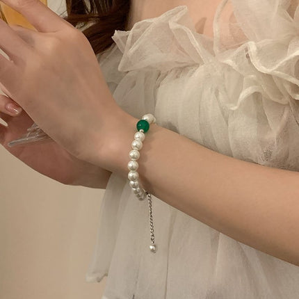 Pearl Necklace Bracelet Jewelry Sets for Women Wedding