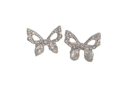 Crystal Stone Butterfly Stud Earring for Women