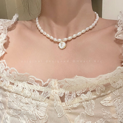 French Rose Pearl Necklace - FASHION SHEGOODS LLC