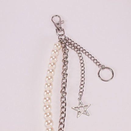 Punk Butterfly Pearl Pants Chains Hip-hop Pants Chain