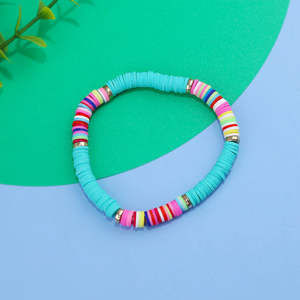 Polymer Clay Beads Bracelet Multicolor