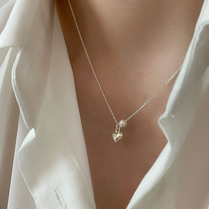 Pearl Love Pendant Necklace