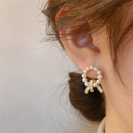 Vintage Rhinestone Stud Earrings for Women