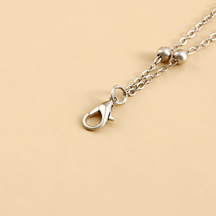 Sexy Elastic Double Layer Bead Body Metal Crescent Pendant Tassel Thigh Chain