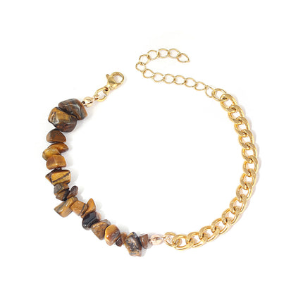 Natural Green Aventurine Irregular Crushed Stone Bracelet