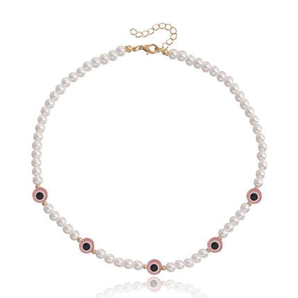 Love Imitation Beaded Pearl Necklace - FASHION SHEGOODS LLC