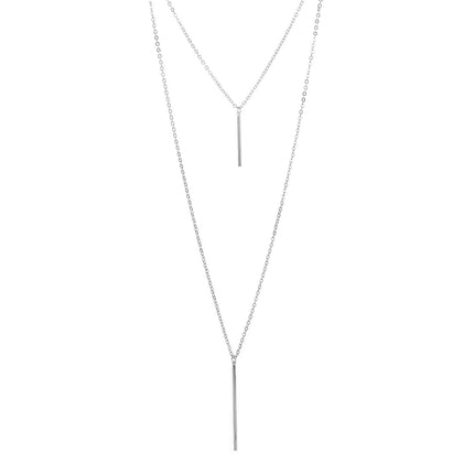 Layered Chain Jewelry Choker Necklace
