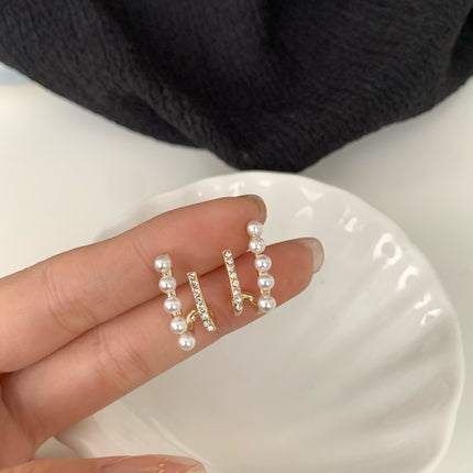Crystal Pearl Earrings for Women