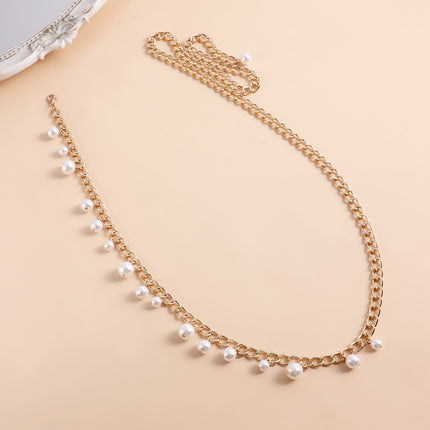 Imitation Pearl Waist Chain Pearl Body Chain Jewelry