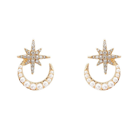 Moon Star Earrings Stud Earrings for Women