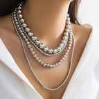 Imitation Rhodium Color / Necklace