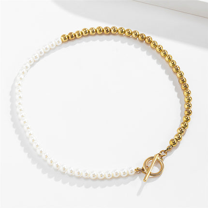 Baroque Pearl Chain Necklace Women Collar